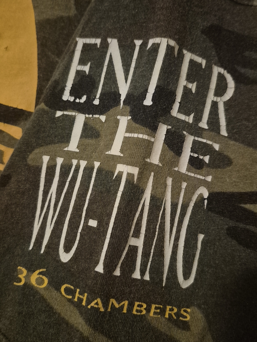 Rare Wu-Tang Mitchell & Ness Camo Graphic T-Shirt Men's Sz XL - Picture 4 of 11